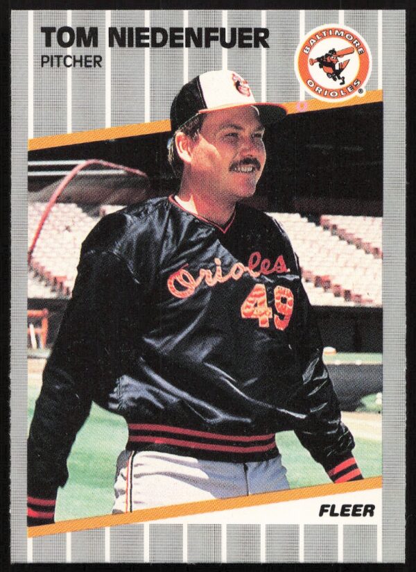 1989 Fleer Tom Niedenfuer #613 (Front)