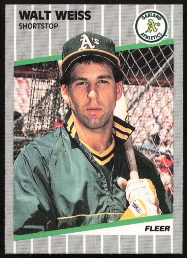 1989 Fleer Walt Weiss #24 (Front)