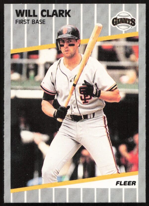 1989 Fleer Will Clark #325 (Front)