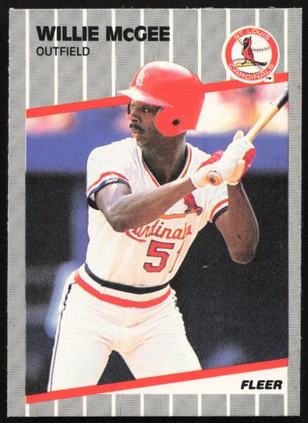 1989 Fleer Willie McGee #457 (Front)