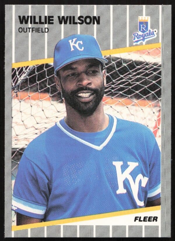 1989 Fleer Willie Wilson #298 (Front)