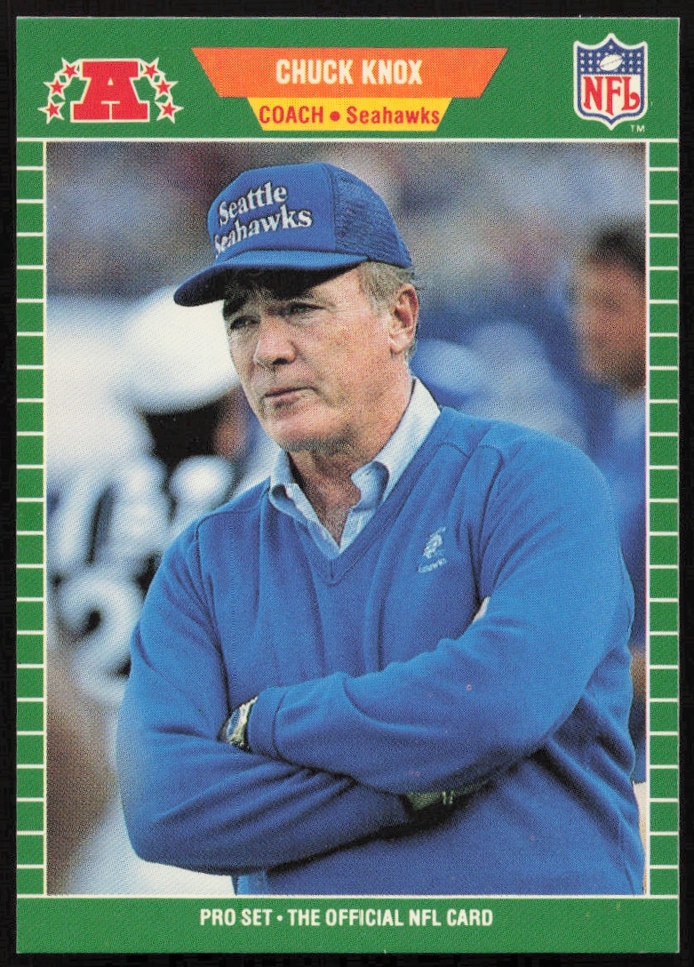 1989 Pro Set Chuck Knox #408 (Front)