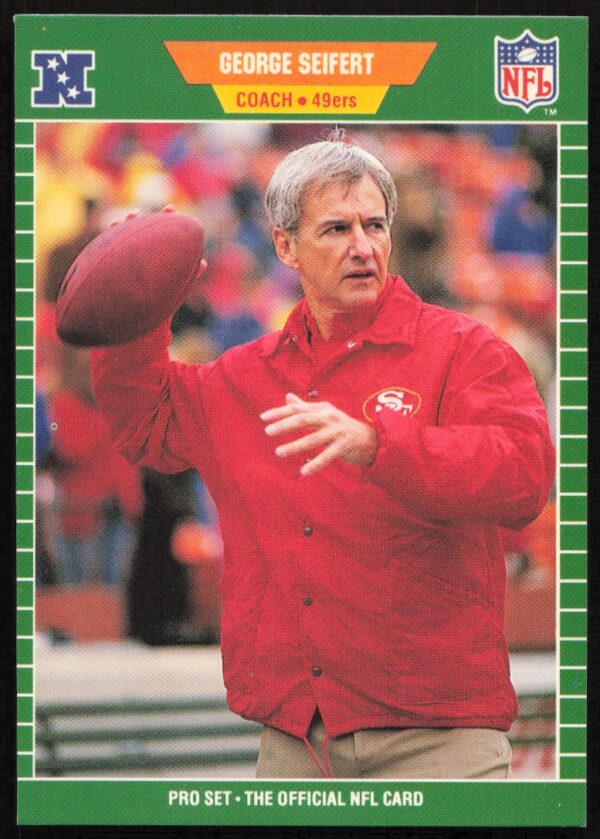 1989 Pro Set George Seifert #389 (Front)