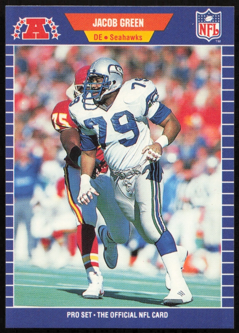 1989 Pro Set Jacob Green #393 (Front)