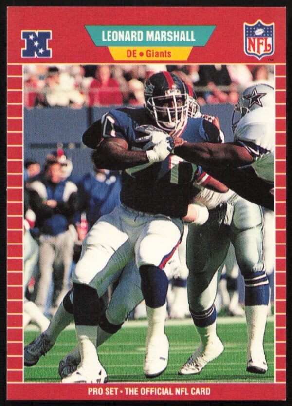 1989 Pro Set Leonard Marshall #288 (Front)