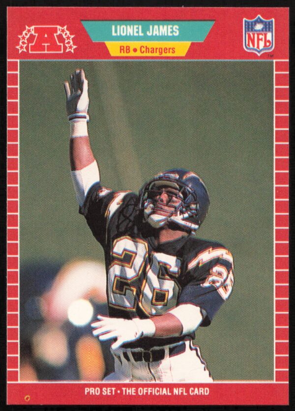 1989 Pro Set Lionel James #361 (Front)