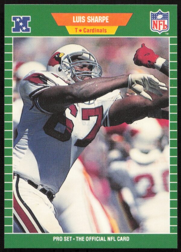 1989 Pro Set Luis Sharpe #337 (Front)