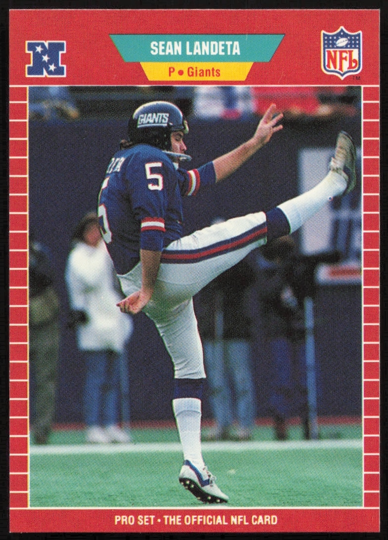 1989 Pro Set Sean Landeta #286 (Front)