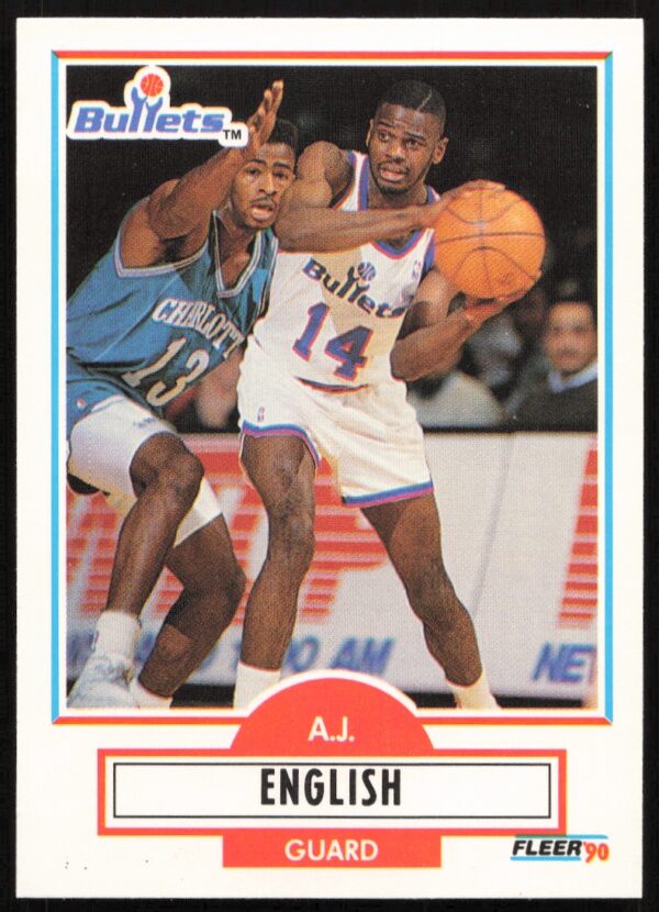 1990-91 Fleer Update A.J. English #U-98 (Front)