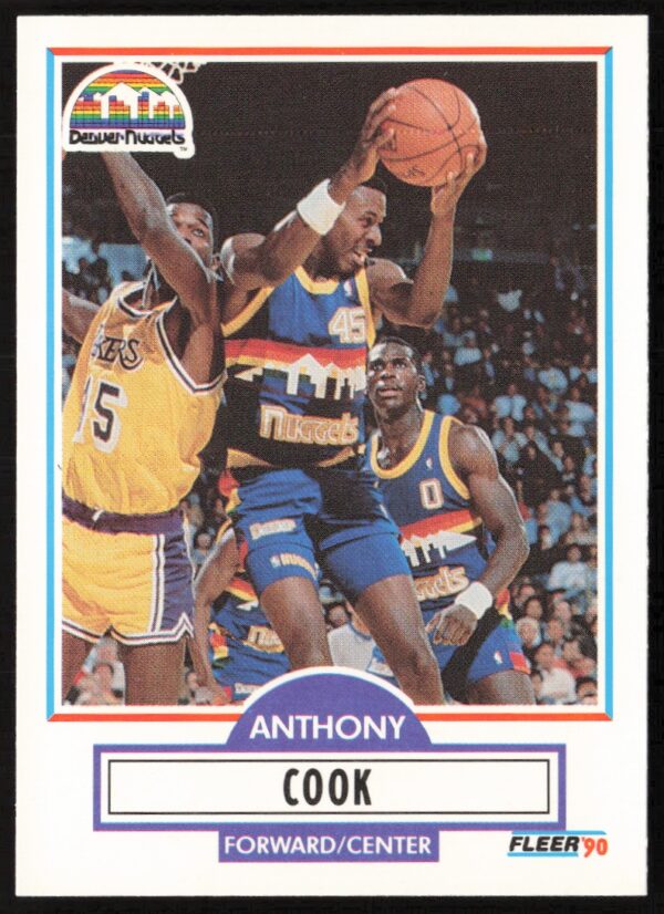 1990-91 Fleer Update Anthony Cook #U-24 (Front)