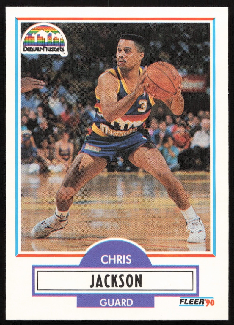 1990-91 Fleer Update Chris Jackson #U-25 (Front)