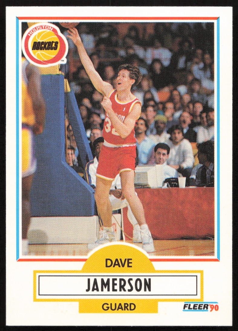 1990-91 Fleer Update Dave Jamerson #U-35 (Front)