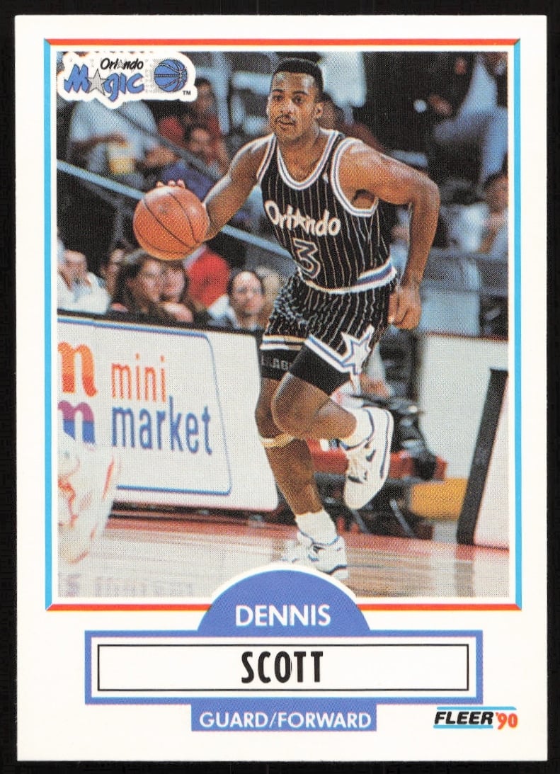 1990-91 Fleer Update Dennis Scott #U-68 (Front)