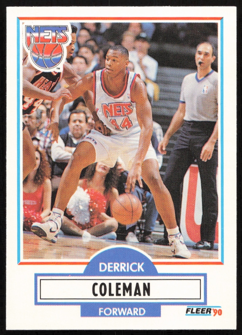 1990-91 Fleer Update Derrick Coleman #U-60 (Front)