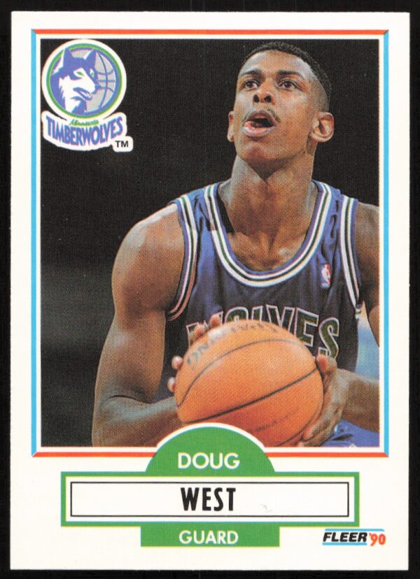 1990-91 Fleer Update Doug West #U-58 (Front)