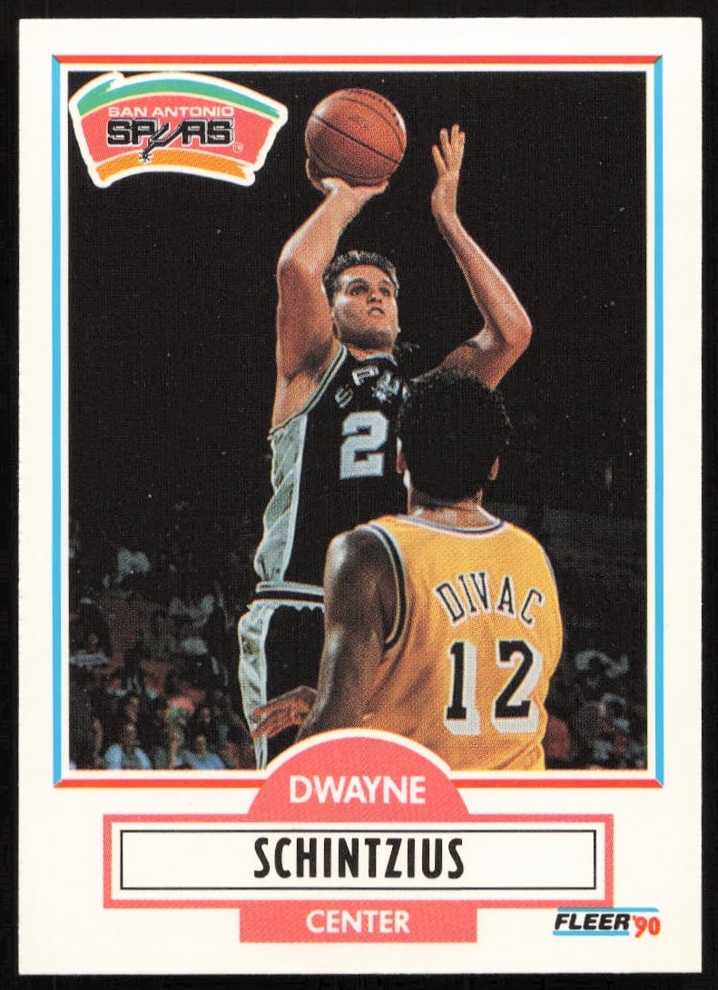 1990-91 Fleer Update Dwayne Schintzius #U-91 (Front)