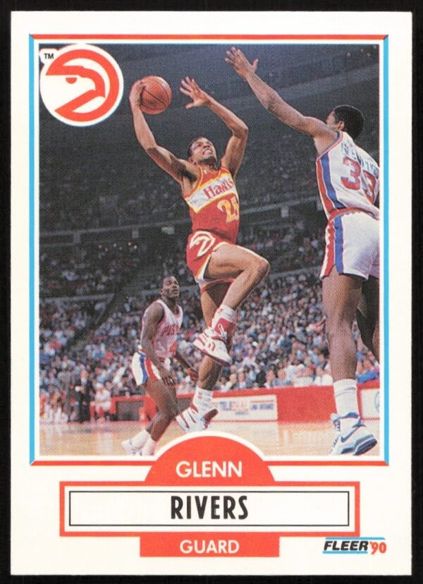 1990-91 Fleer Update Glenn Rivers #U-3 (Front)