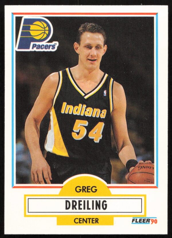 1990-91 Fleer Update Greg Dreiling #U-37 (Front)