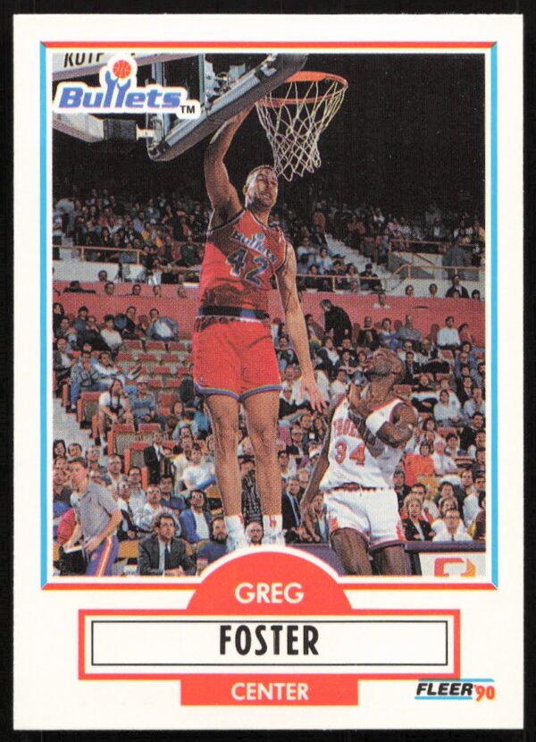 1990-91 Fleer Update Greg Foster #U-99 (Front)