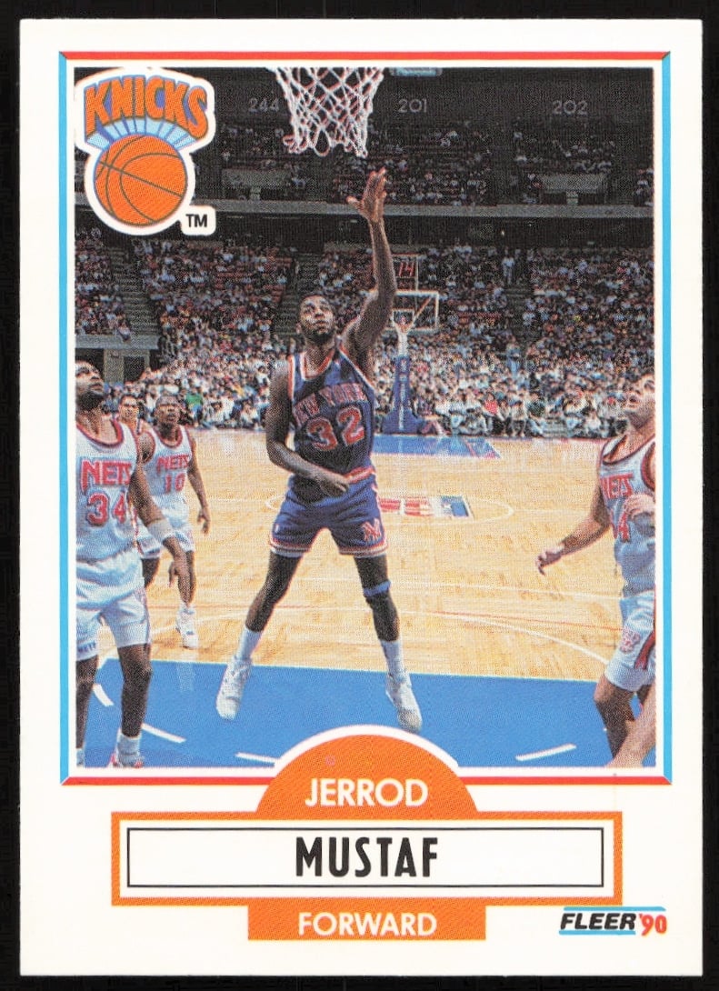 1990-91 Fleer Update Jerrod Mustaf #U-64 (Front)