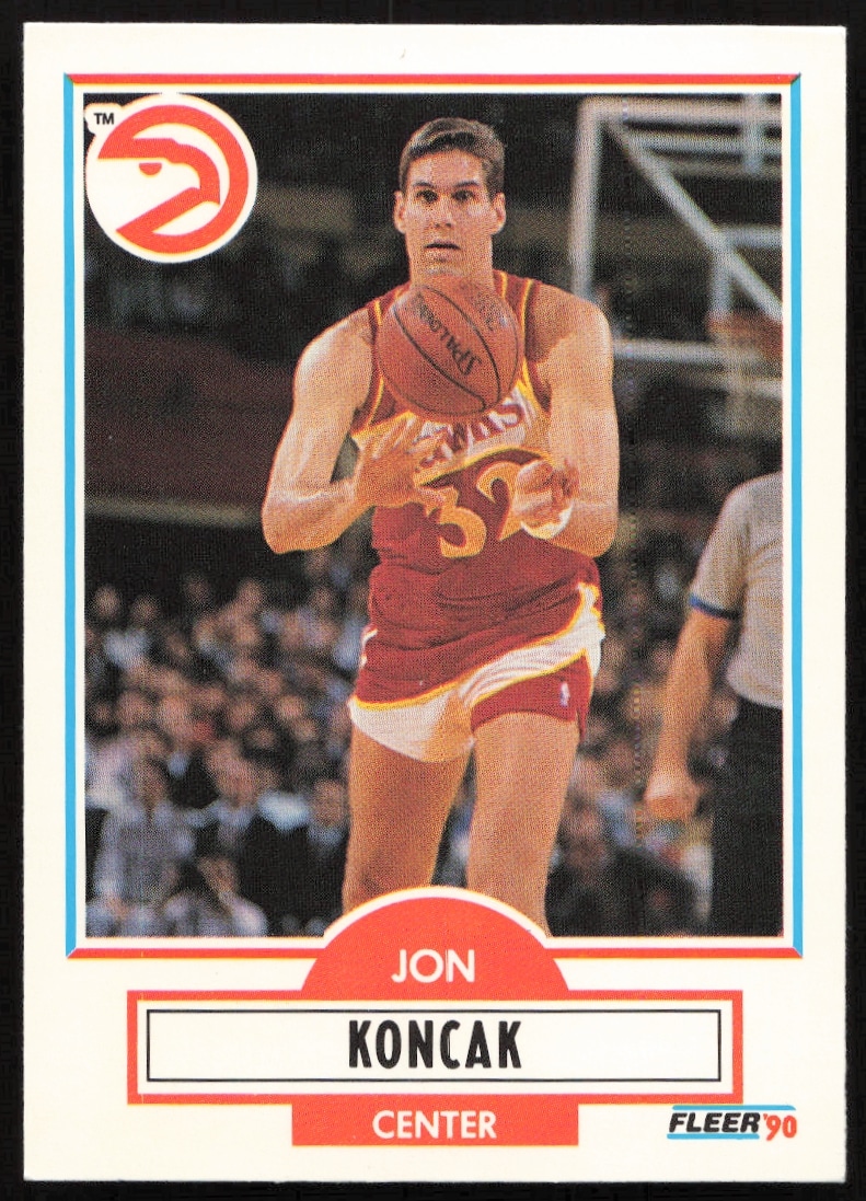 1990-91 Fleer Update Jon Koncak #U-1 (Front)