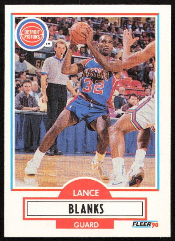 1990-91 Fleer Update Lance Blanks #U-29 (Front)