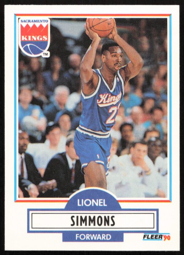 1990-91 Fleer Update Lionel Simmons #U-87 (Front)