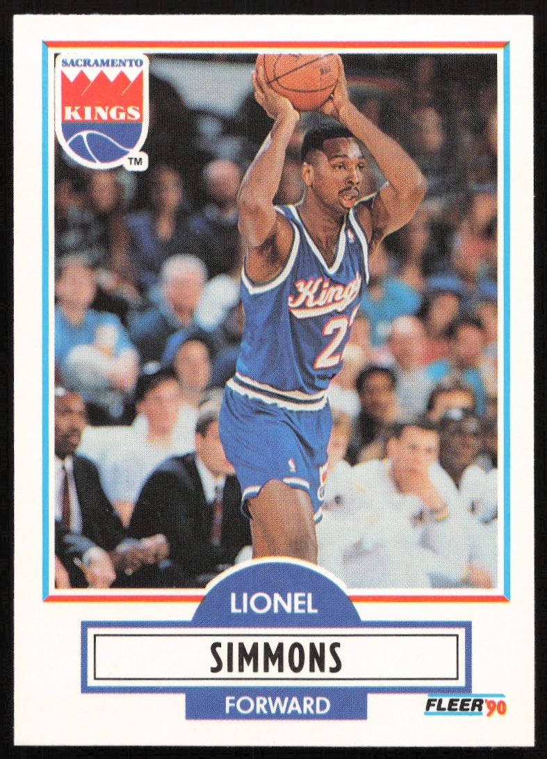 1990-91 Fleer Update Lionel Simmons #U-87 (Front)