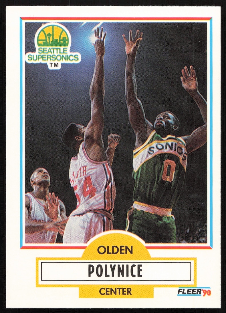 1990-91 Fleer Update Olden Polynice #U-93 (Front)