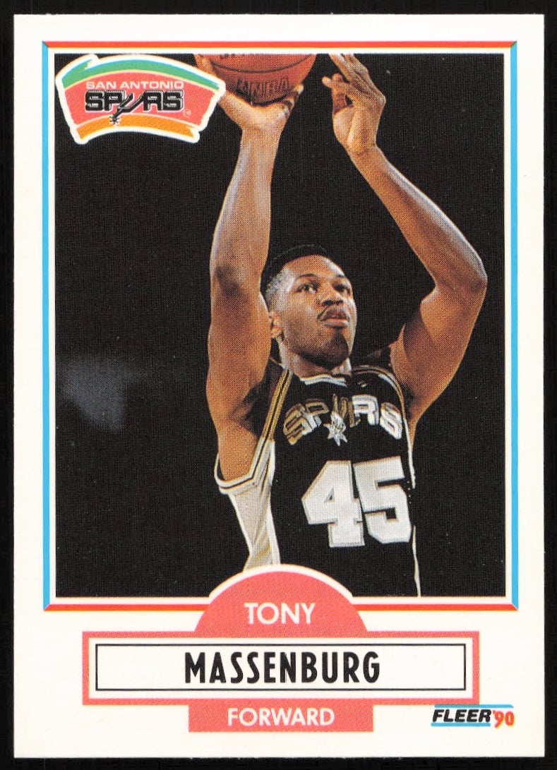 1990-91 Fleer Update Tony Massenburg #U-89 (Front)