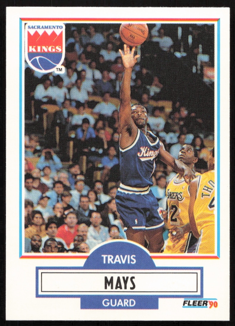 1990-91 Fleer Update Travis Mays #U-86 (Front)