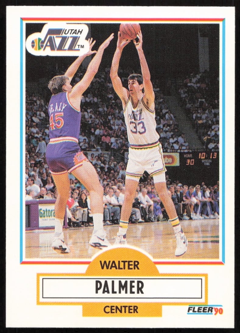 1990-91 Fleer Update Walter Palmer #U-95 (Front)