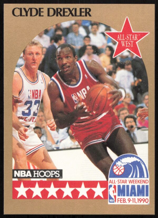 1990-91 Hoops Clyde Drexler #16 (Front)