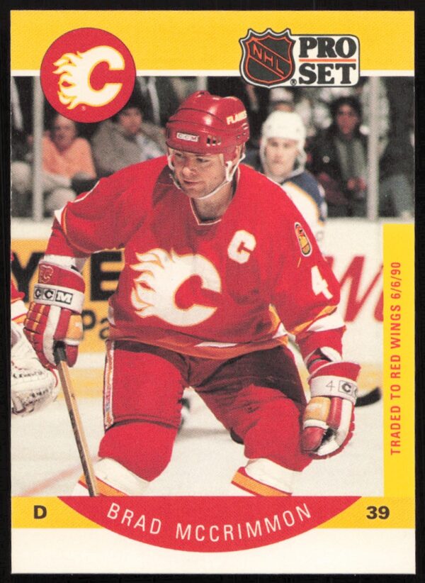 1990-91 Pro Set Brad McCrimmon #39 (Error on Front - Player Number Incorrect) (Front)