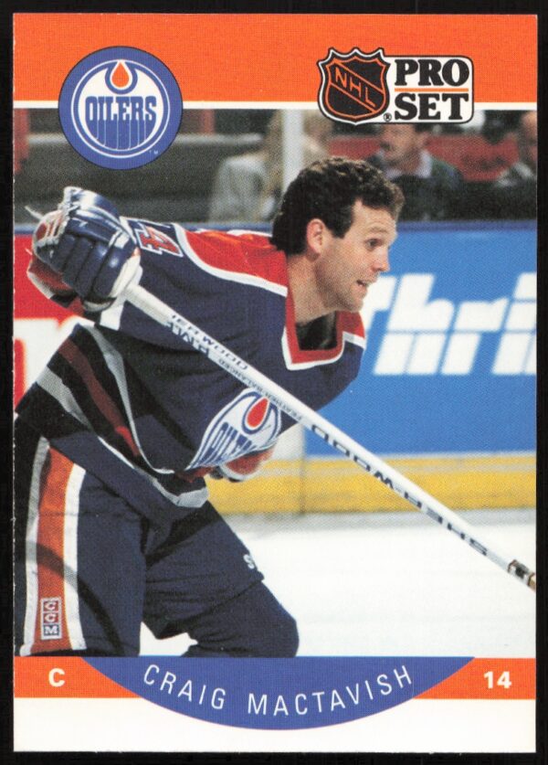 1990-91 Pro Set Craig MacTavish #90 (Front)