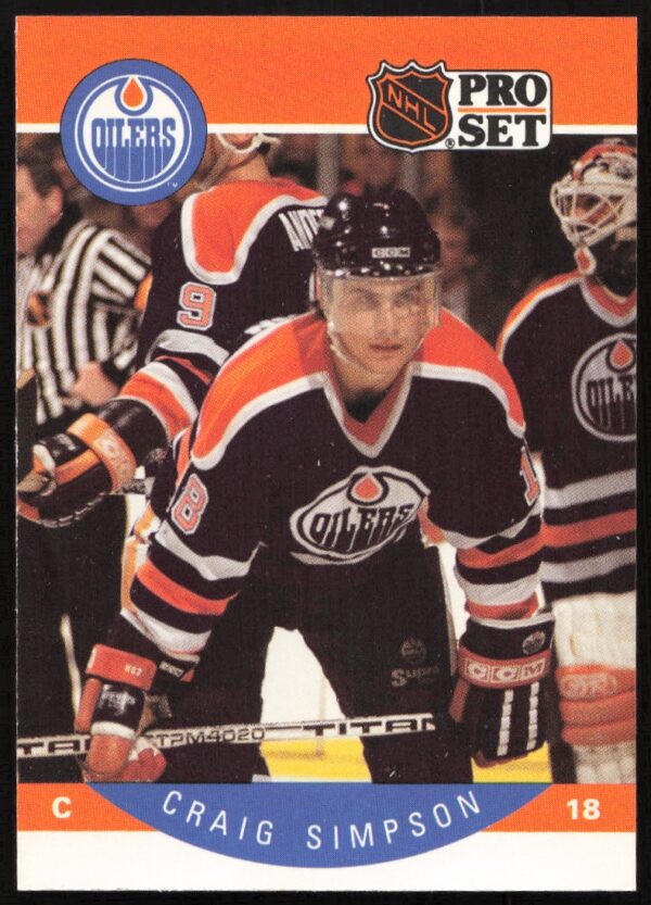 1990-91 Pro Set Craig Simpson #95 (Front)