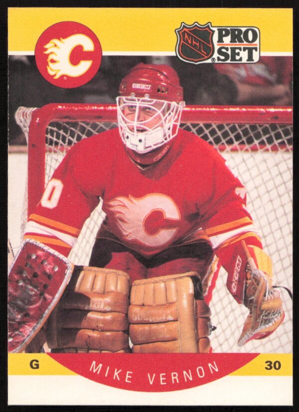 1990-91 Pro Set Mike Vernon #47 (Front)