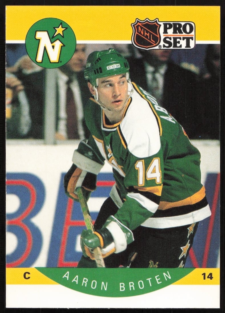 1990-91 Pro Set NHL Aaron Broten #131 (Front)