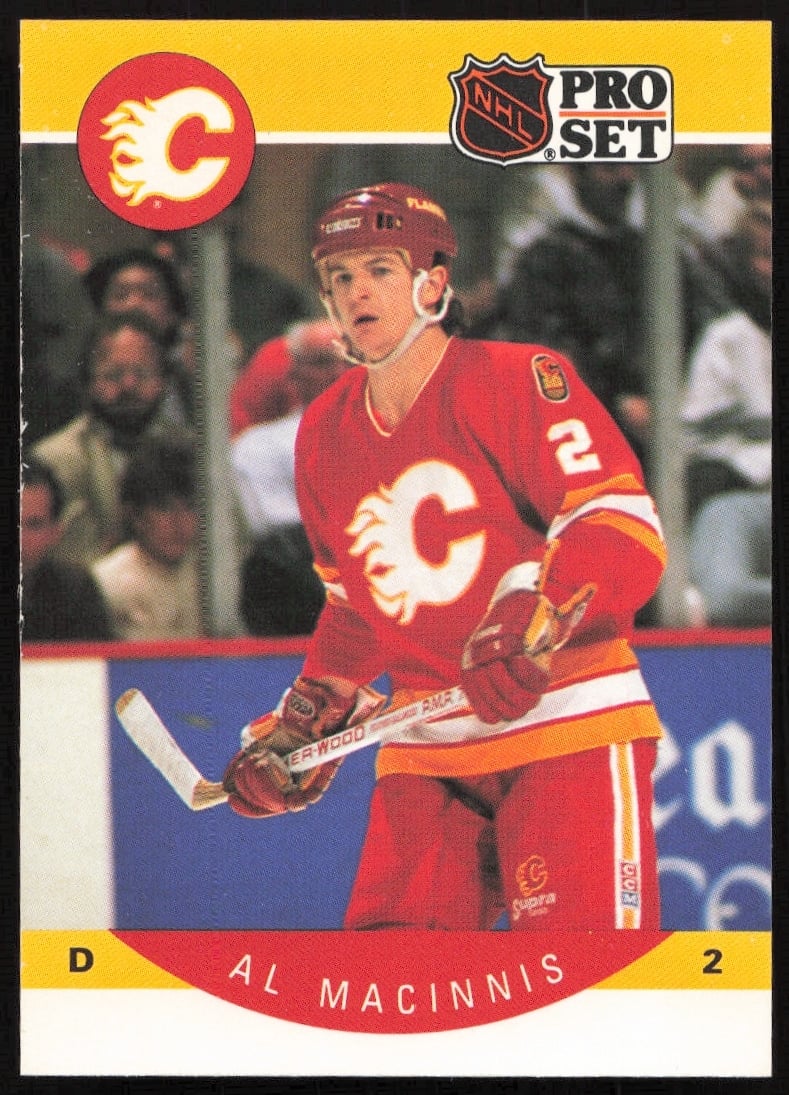 1990-91 Pro Set NHL Al MacInnis #35 (Front)