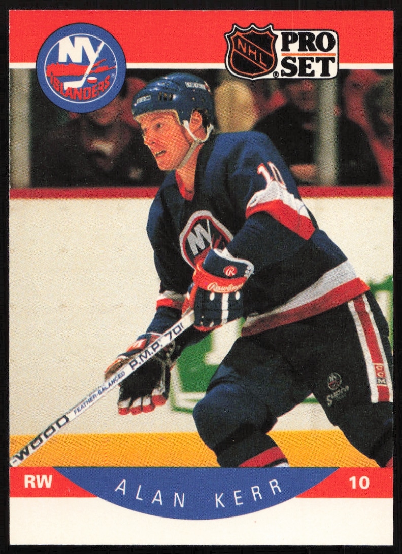 1990-91 Pro Set NHL Alan Kerr #184 (Front)