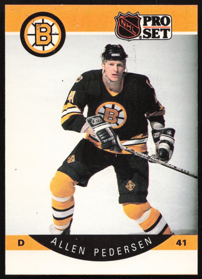 1990-91 Pro Set NHL Allen Pedersen #12 (Front)