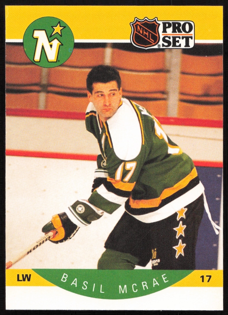 1990-91 Pro Set NHL Basil McRae #141 (Front)