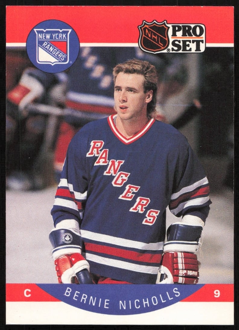 1990-91 Pro Set NHL Bernie Nicholls #204 (Front)