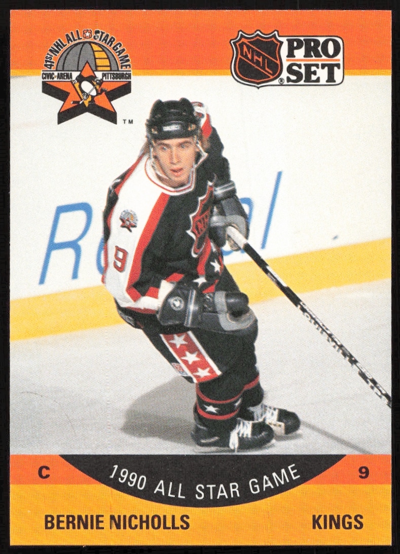 1990-91 Pro Set NHL Bernie Nicholls #352 (Front)