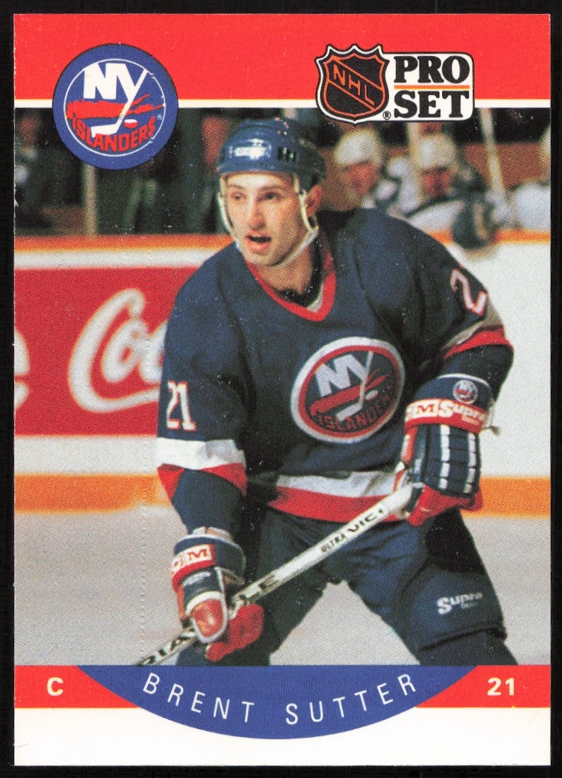 1990-91 Pro Set NHL Brent Sutter #191 (Front)