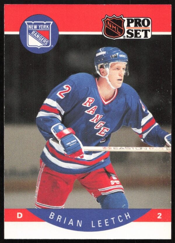 1990-91 Pro Set NHL Brian Leetch #201 (Front)