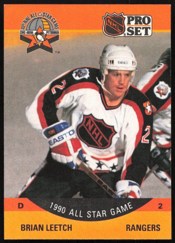 1990-91 Pro Set NHL Brian Leetch #373 (Front)