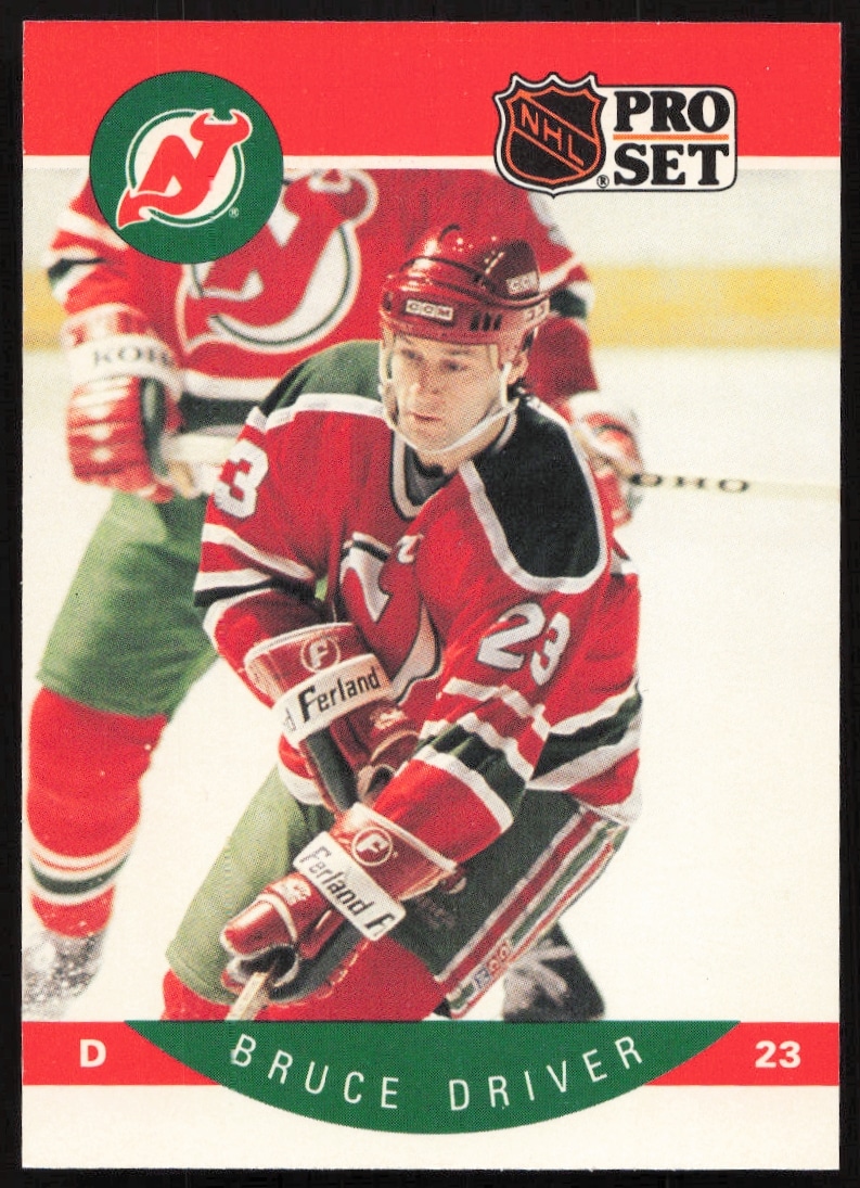 1990-91 Pro Set NHL Bruce Driver #166 (Front)
