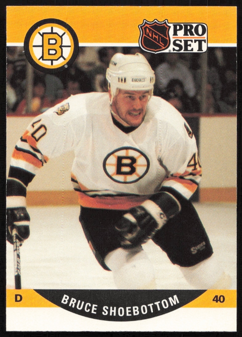 1990-91 Pro Set NHL Bruce Shoebottom #411 (Front)