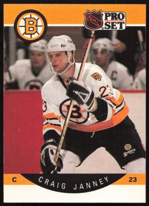 1990-91 Pro Set NHL Craig Janney #8 (Front)